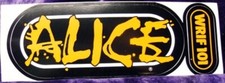 Vintage 101 WRIF Detroit Alice Cooper Bumper Sticker picture