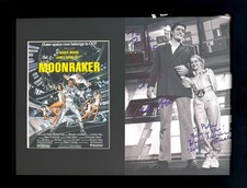 Richard Kiel, Blanche Ravalec, James Bond Actors, Hand Signed Framed Photo & COA picture