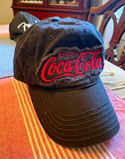 Coca-Cola Black & Red Baseball Cap Hat 