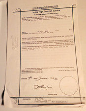 Benny Hill Last Will and Testament Copy April 20, 1992 picture