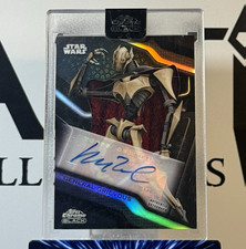 2022 Topps Chrome Black Star Wars Matthew Wood as General Grievous Auto #A-MW picture