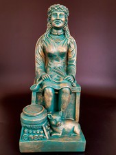 Cerridwen Statue | Celtic Goddess Kerridwin | Handmade Gypsum Stone Statue 8.5
