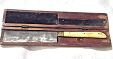 Antique G. Grunewald Shochet Chalif Jewish Ritual Knife & Fitted Wood Case picture