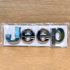 New Chrome Jeep 3D Letters Emblem Badge Replacement Nameplate Decal 3M Adhesive picture