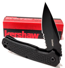 KERSHAW 1407ST Black Conduit Serrated Spring Open Assisted Tactical Pocket Knife picture