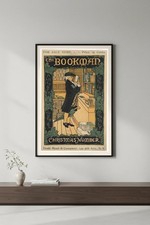 🎄 The Bookman Vintage Literary Poster - 1890s Art - 24x36 picture