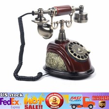 Vintage Rotary Dial Telephone Phone Working Vintage Retro Old Fashion Telephone picture