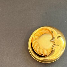 Vintage Estee Lauder Midnight Sun Moon Beautiful Solid Perfume Compact picture