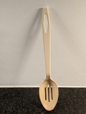 Vintage Tailor Made Nylon Plastic Slotted Spoon Elroy WI USA Retro Kitchen picture
