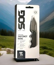 SOG Instinct Mini Fixed Blade Knife G10 Full Tang Neck Knife Sheath EDC Tactical picture