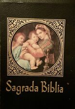 Sagrada Biblia Spanish Catholic Leather Bible Straubinger Textos Primitivos 1970 picture