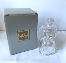 Vintage 6” Mikasa Leaded Crystal Christmas Angel Candle Holder Austria Gorgeous picture