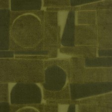 George Spencer Abstract Geometric Velvet Fabric- Chess Asparagus 0.55yd 3007F-02 picture