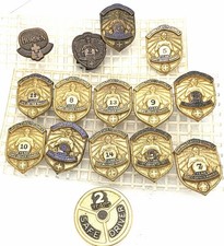 Lot Of 14 Vintage National Safety Council Safe Driver Award Lapel Pins picture