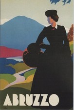 Abruzzo Italy Travel Poster Art Postcard 4x6 NEW 2025 UNP picture