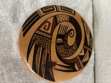Authentic Hopi Polychrome Seed Jar Pottery Signed Fawn Navasie Garcia 4.5