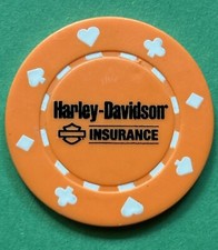 Harley Davidson Insurance Suits poker chip picture