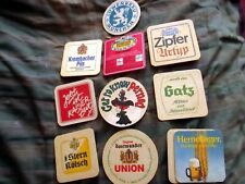 LOT 10 True Vtg 70s Beer Coasters Germany  picture