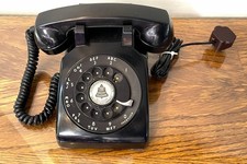 Bell System 1962 WESTERN ELECTRIC Black CD 500 Rotary Telephone -Works picture