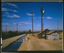 Riverside California Gage Irrigation Canal 1885 canal water supply agriculture picture