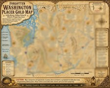 110 Lost and Forgotten Gold Placers in Washington Map - Best Locations Revealed picture