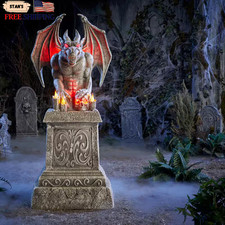 5.5 FT Grave & Bones LED Gargoyle ONLY US... picture