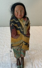 Antique Vintage Skookum Doll, Indian Souvenir Doll, 10 1/2” Tall, Bully Good picture
