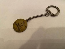 Vintage St. Christopher Bishop Choi Medal Keychain Catholic Religious 4” picture