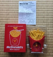 Mcdonald’s Novelty Mcdonald'S Potato Clock Only Rare Fast Food Model Limited Edi picture
