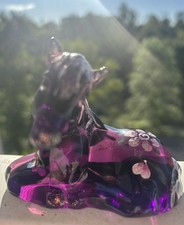 Fenton Horse Figurine Amethyst Purple Signed D. Robinson & Michael Fenton picture