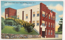 VTG 1941 LENOIR NC PC LENOIR HIGH SCHOOL BAND BUILDING Teich Archives MINT picture