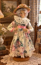 Vintage 1991 Lynn Haney The Flower Peddler Lady Woman 24