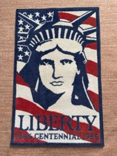 Statue of Liberty Rug Centennial Rare Vintage  1886-1986 Carpet picture