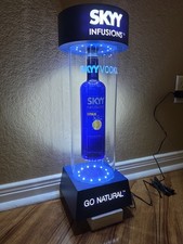 SKYY Vodka Infusions Levitating Bottle Bar LED Display 2008 Promo Original Box picture
