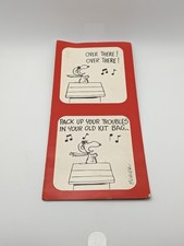 Vtg. 1960's Peanuts Greeting Card Ambassador Cards Contemporary Collection Used picture