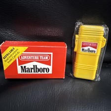 Marlboro Adventure Team Refillable Butane Lighter Yellow, Vintage 1992 picture