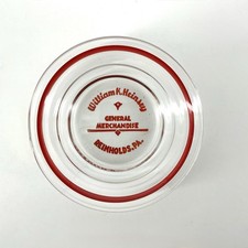 Vintage Advertising Glass Trinket Dish Ashtray William K Heinsey Reinholds PA picture