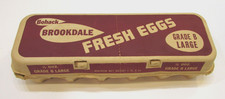 Old 1960's H.C. Bohack Brooklyn NY Grade B Large Vintage 12 Egg Cardboard Carton picture