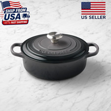 Le Creuset Signature Enameled Cast Iron Round Wide Dutch Oven, 3.5-Qt, Oyster picture