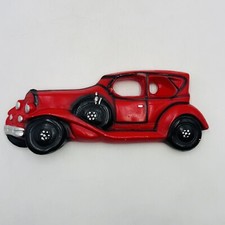 1930's Coupe Wall Hanging Red  Ceramic Car 11