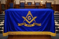 Custom Masonic Table Cover Lodge Altar Cloth – Embroidered made in silk picture
