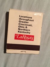 Larosa’s Restaurant Matchbook, Vintage Collectible, Used - Ohio, Kentucky region picture