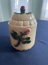 Vintage 1955 Brush McCoy Pottery Cloverleaf Cookie Jar, beautiful  picture