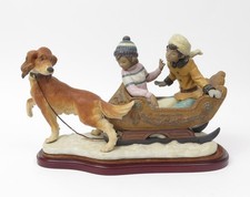 Lladro Sleigh Ride #5037 Salvador Debon Matte Porcelain Figurine Retired picture