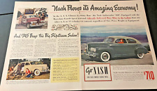 1941 Nash Ambassador 600 - Vintage Original Color Print Ad / Wall Art - CLEAN picture