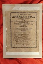 1814 BROADSIDE The Republican & American Prox Distillation of Rye & Corn CT picture