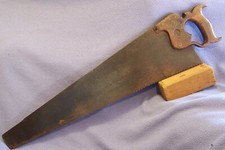 H DISSTON & SON etched first & Sons medallion split nut No 7 saw circa 1871 picture