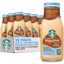 Starbucks Frappuccino Lite, Sea Salt Caramel Gelato, 9.5 Fl Oz Bottles 12 Packs picture