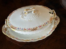 Stunning Theodore Haviland Limoges France Schleiger Porcelain Gravy Boat 10