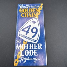 California’s Golden Chain Map Brochure The Mother Lode Highway State Highway 49 picture